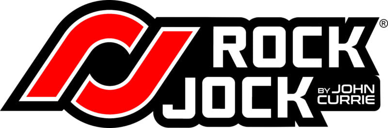 Red, black, and white san serif logo with two inverse J's interlocking.