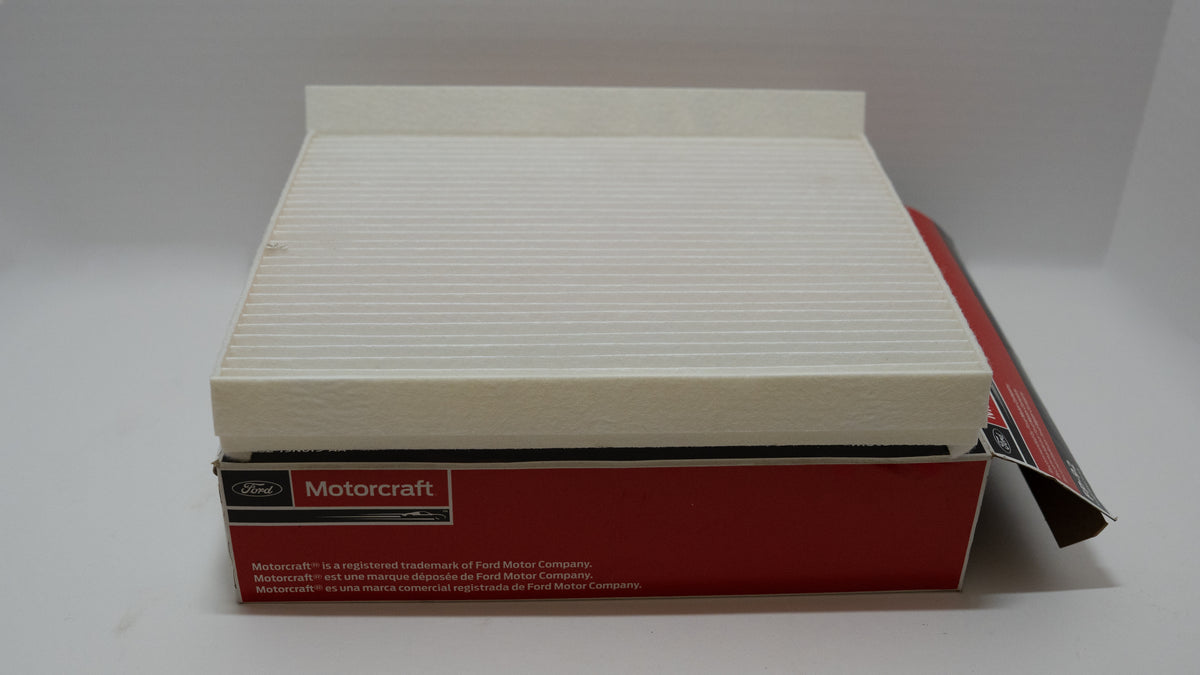 Motorcraft air filter on a white background