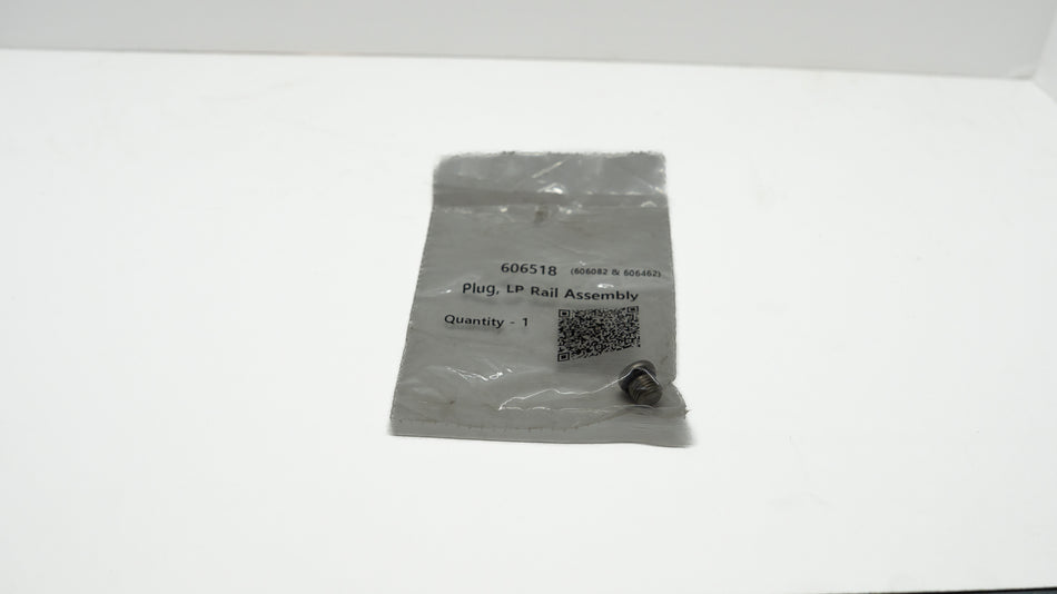 Packaged electronic component with label on a white background