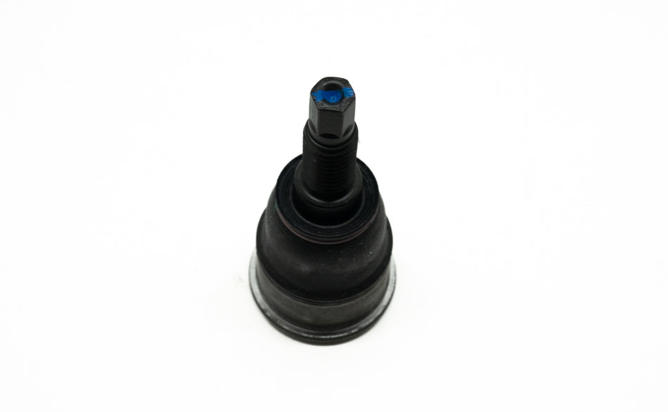 Automotive ball joint on white background. 