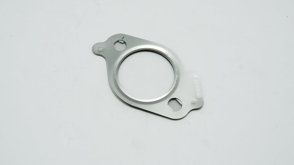 Metal gasket on a white background