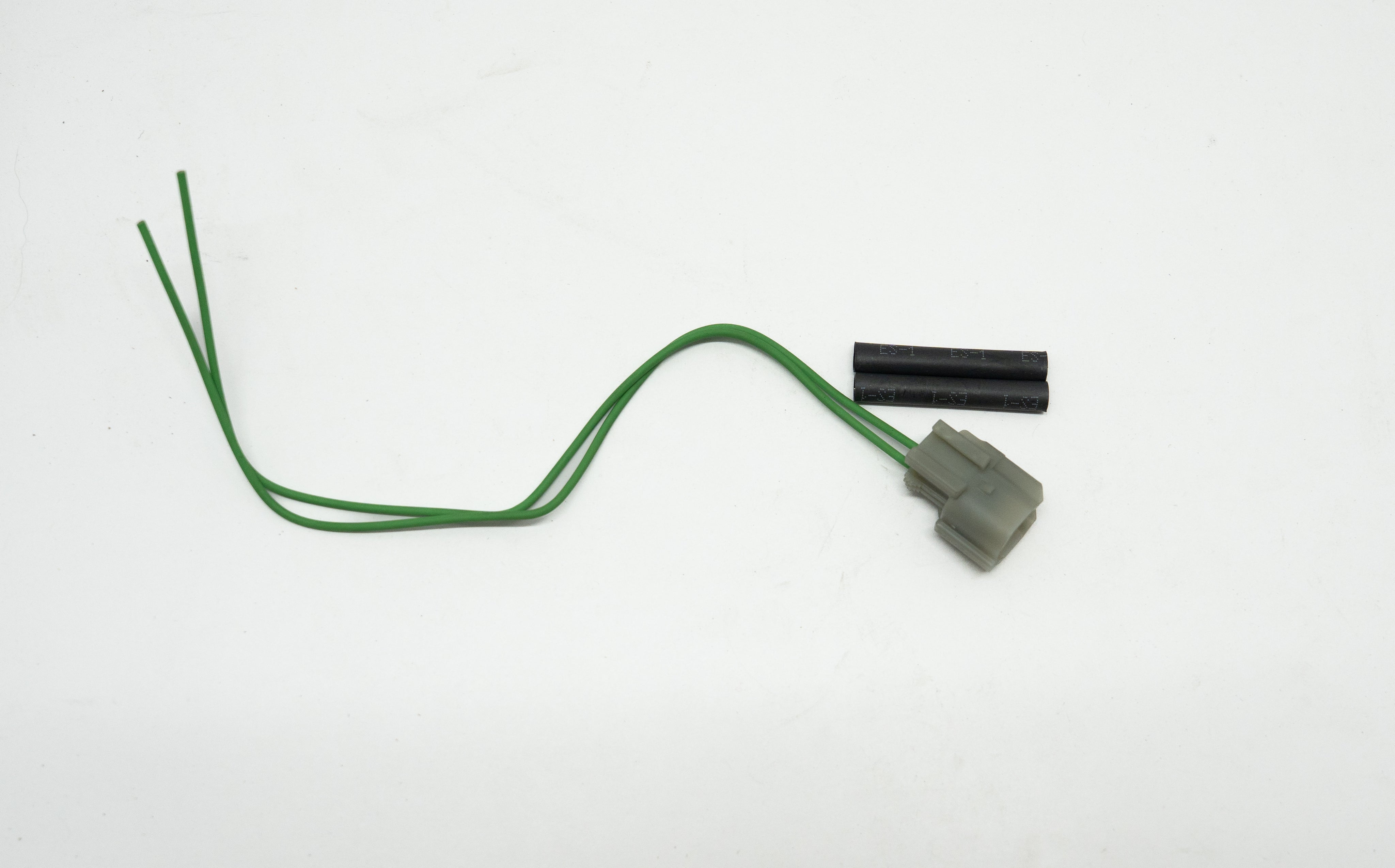 Wire harness with connectors on a white background