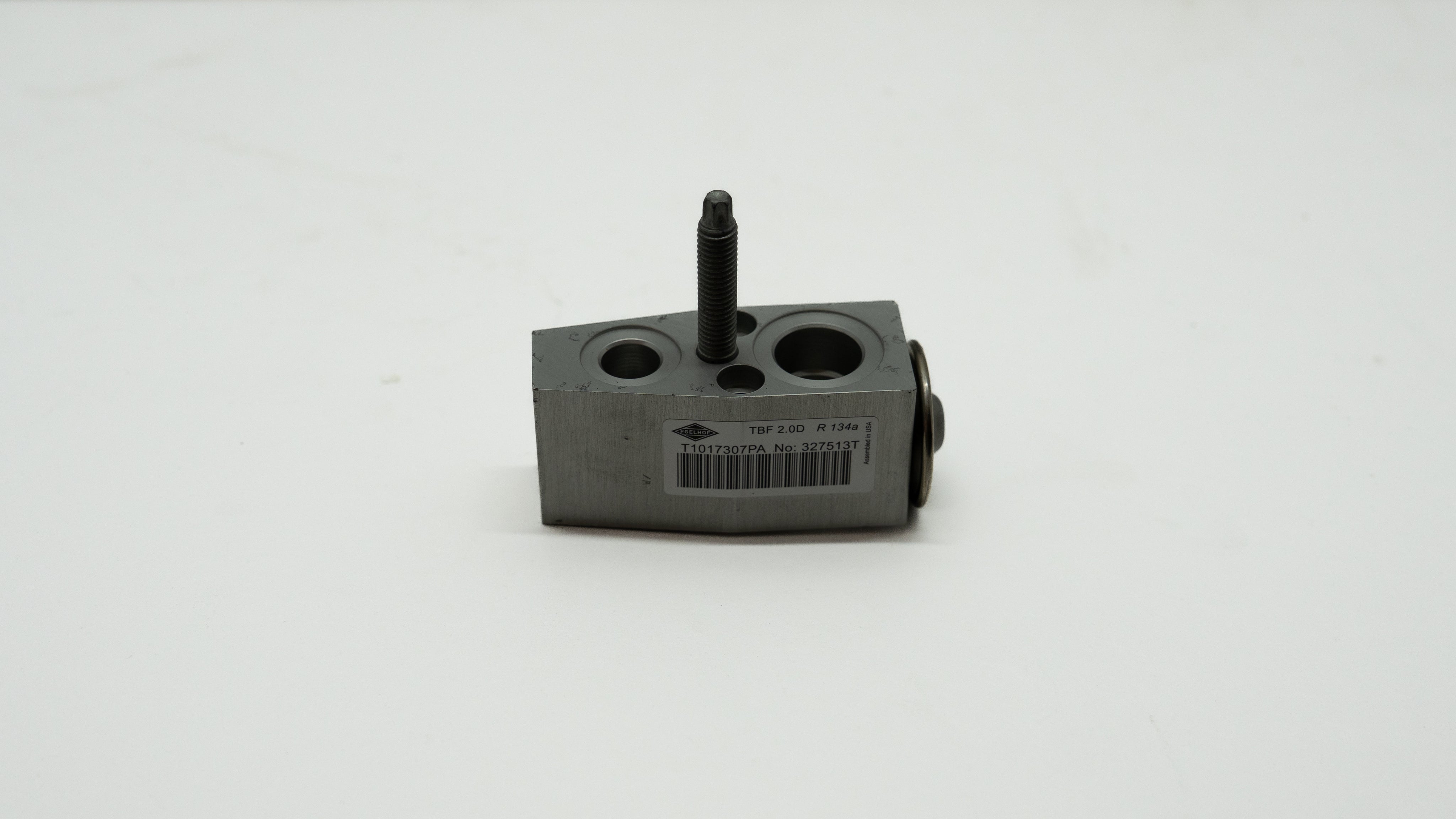 Rectangular mechanical component on a white background.
